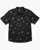 SALTY CREW MENS ROUND UP WOVEN S/S DRESS SHIRT - BLACK