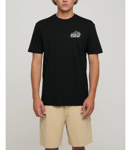 SALTY CREW MENS HOOK UP PERMIUM S/S TEE - BLACK