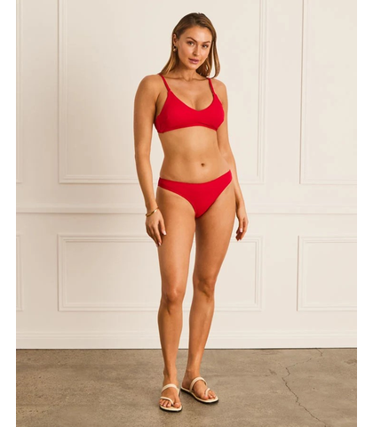 HEAVEN JENNIFER HIPSTER BIKINI PANT - RED