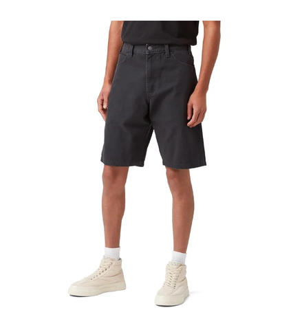 DICKIES BOYS DX200 DENIN CARPENTER SHORT - RINSED BLACK