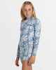 BILLABONG GIRLS SPRING FEVER NATURAL L/S SPRINGSUIT - BLUE SHADOW