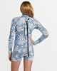 BILLABONG GIRLS SPRING FEVER NATURAL L/S SPRINGSUIT - BLUE SHADOW