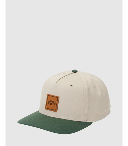 BILLABONG MENS STACKED SNAPBACK CAP - OYSTER