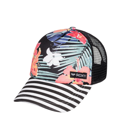 ROXY GIRLS JUST OK TRUCKER CAP - BLACK ULUWATU