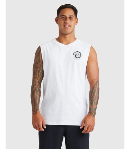 QUIKSILVER TAI-URU MUSCLE - WHITE