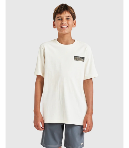 QUIKSILVER BOYS KOWHAIWHAI MANGOPARE OMNI TEE - BIRCH