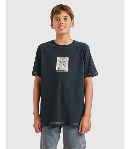 QUIKSILVER BOYS MARAKIHAU S/S TEE - BLACK