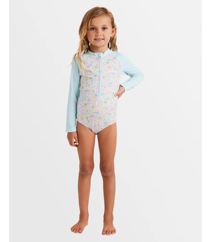 BILLABONG TODDLER GIRL IN MY DREAMS 1 PIECE SWIMSUIT - MULTI 1