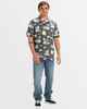 QUIKSILVER MENS DESTINATION ISLAND S/S DRESS SHIRT - BLK DNA ISLANDS