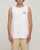 SALTY CREW MENS YELLOW FIN TANK - WHITE