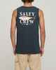 SALTY CREW MENS YELLOW FIN TANK - COAL