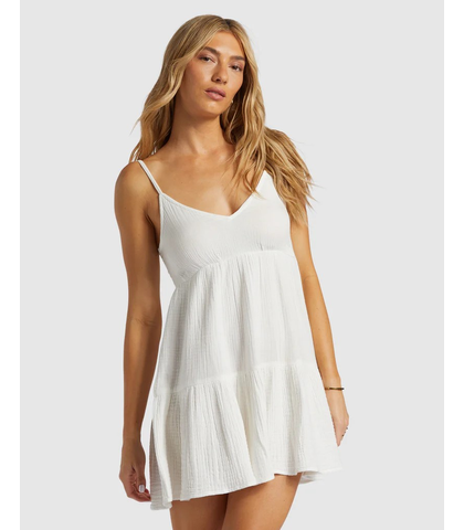 BILLABONG LADIES WAVE AFTER WAVE 2 DRESS - SALT CRYSTAL