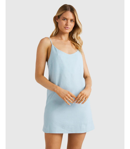 BILLABONG LADIES SUMMER LOVE DRESS - DUSK BLUE