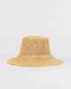 RUSTY LADIES ARIEL STRAW BUCKET HAT - NATURAL