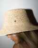 RUSTY LADIES ARIEL STRAW BUCKET HAT - NATURAL