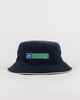 RUSTY MENS HI-VIS REVERSIBLE BUCKET HAT - NAVY BLUE