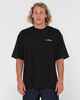 RUSTY MENS DATA LEAK S/S TEE - BLACK