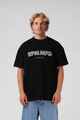 RPM MENS SANDED APP OVERSIZE TEE - BLACK