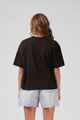 RPM LADIES SQUARE TEE - ESPRESSO