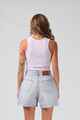 RPM LADIES RIBBED SINGLET - FADED LILAC