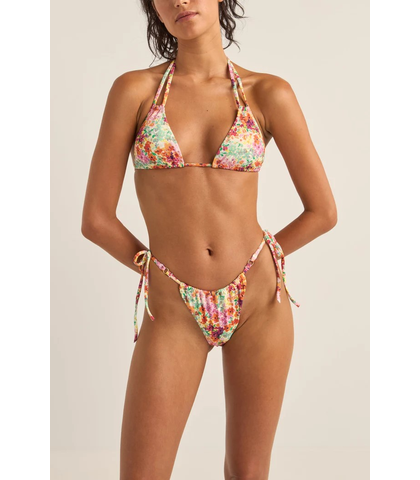 RHYTHM LADIES SIERRA DOUBLE STRAP TRI BIKINI TOP - ORANGE