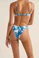 RHYHM LADIES VENTURA HI CUT BIKINI PANT - BLUE