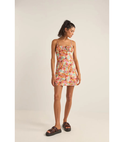 RHYTHM LADIES SIERRA FLORAL MINI DRESS - ORANGE