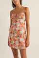 RHYTHM LADIES SIERRA FLORAL MINI DRESS - ORANGE