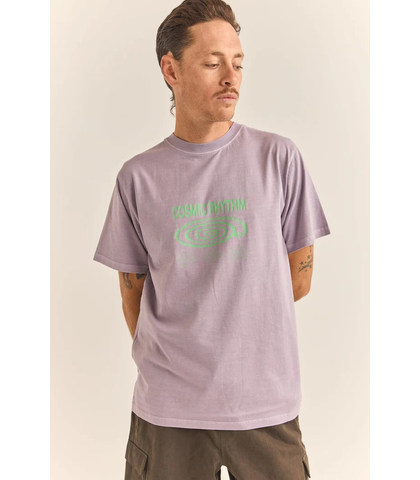 RHYTHM MENS SWIRL VINTAGE S/S TEE - PLUM