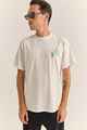 RHYTHM MENS SNAIL VINTAGE S/S TEE - VINTAGE WHITE