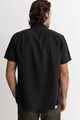 RHYTHM MENS CLASSIC LINEN S/S SHIRT - VINTAGE BLACK