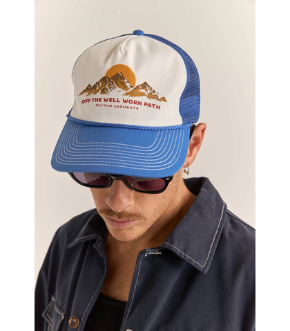 RHYTHM HILLS TRUCKER CAP - VINTAGE BLUE