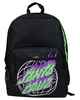 SANTA CRUZ MENS GLOBAL FLAME DOT BACKPACK - BLACK