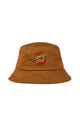 SANTA CRUZ MENS CLASSIC DOT PATCH BUCKET HAT - BROWN