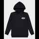 SANTA CRUZ BOYS GLOBAL FLAME DOT HOODY - BLACK