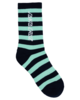 SANTA CRUZ BOYS SOLIS STRIP SPLICE CREW SOCK 3 PACK - SIZE 2-8 NVY STRIP