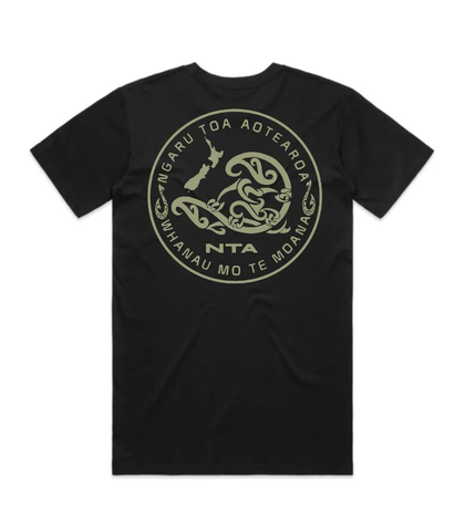 NGARU TOA MO TE MOANA KOWHAI TEE - BLACK