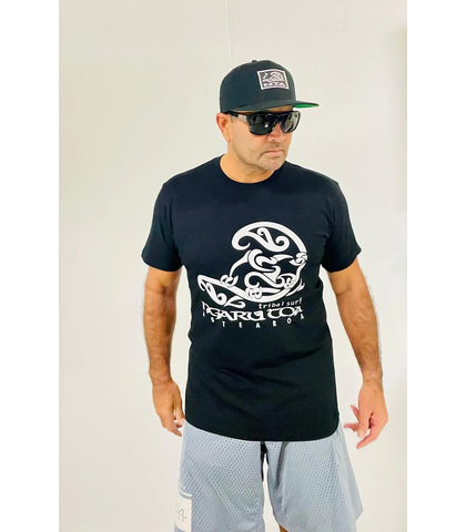 NGARU TOA TRIBAL OG TEE - BLACK