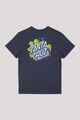 SANTA CRUZ BOYS JOHNSON BEAST DOT STACK S/S TEE - NAVY