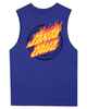 SANTA CRUZ BOYS GLOBAL FLAME DOT MUSCLE - DRK BLUE