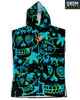 CREATURES GROM PONCHO TOWEL - CYAN / GREEN