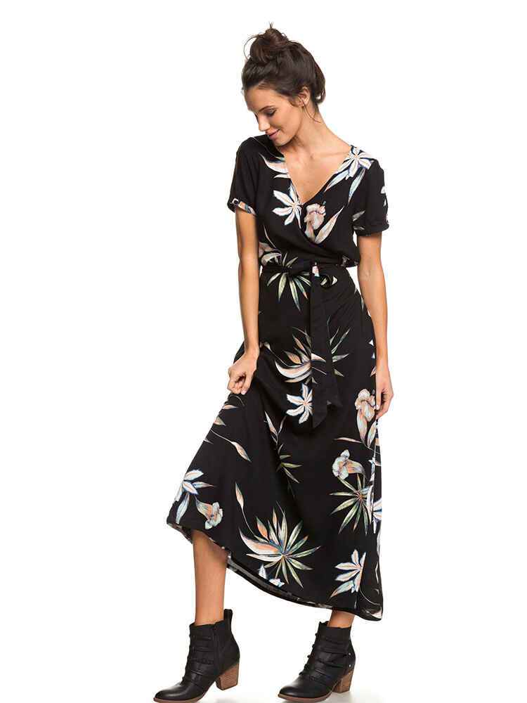 roxy black maxi dress