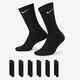 NIKE EVERYDAY CUSHION CREW SOCK 6 PACK - BLACK