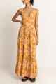 RHYTHM LADIES MAHANA FLORAL TIERED MAXI DRESS - YELLOW