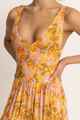 RHYTHM LADIES MAHANA FLORAL TIERED MAXI DRESS - YELLOW