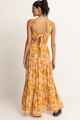 RHYTHM LADIES MAHANA FLORAL TIERED MAXI DRESS - YELLOW