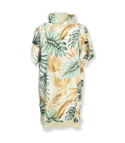 STICKY JOHNSON HOOD TOWEL - PALM WAVE FLORAL 