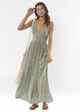 AMUSE SOCIETY COSI BELLO WOVEN MAXI DRESS - PALM