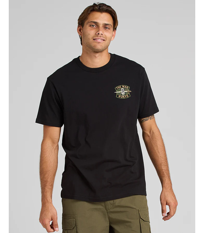 MAD HUEYS CAPTAIN COOKED S/S TEE - BLACK