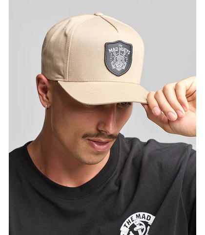 MAD HUEYS AHOY FKRS TWILL SNAPBACK CAP - TAN